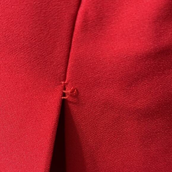 Anthropologie x Liv Foster Halter Gown Open Back Cocktail Dress Red Size 2 - Picture 7 of 8